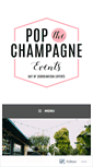 Mobile Screenshot of popthechampagneevents.com